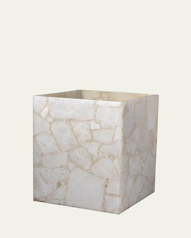 White Quartz Wastebasket